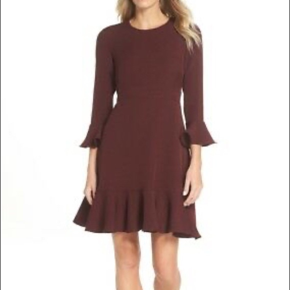 Eliza J bell sleeve fit and flare